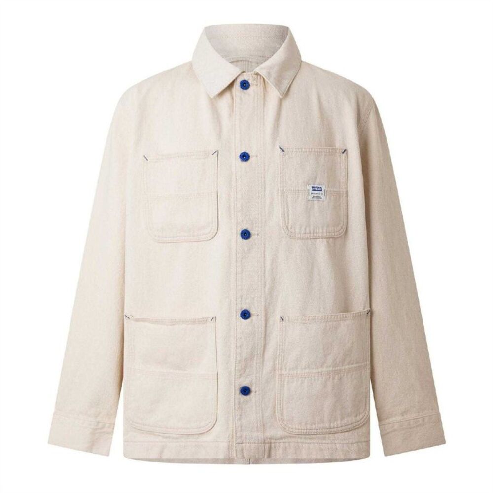 Hugo Mens Kuden Plain Denim Jacket / Light Beige